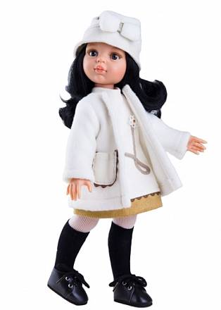 Кукла Карина в белом пальто, 32 см 